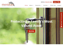 Tablet Screenshot of meridiantitle.net